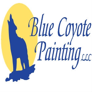 Blue Coyote Painting