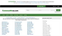 Communitiezz - National to local business related information listings.