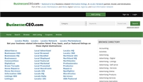 BusinessesCEO.com - National to local business related information listings. 